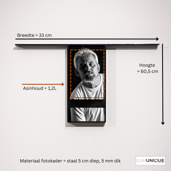 Urne als Fotokader - Sableaux